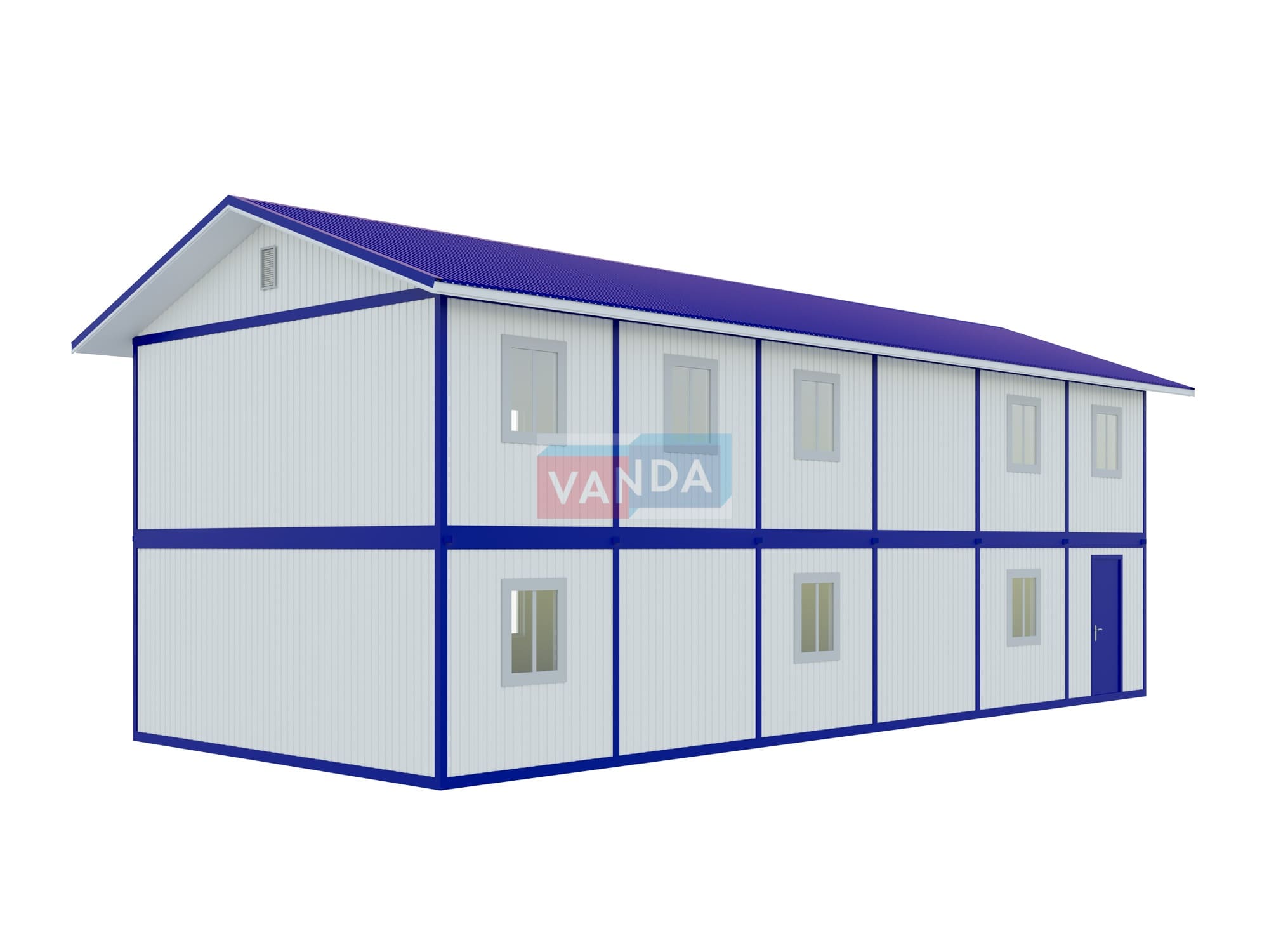 Проект модульный штаб строительства 6.0x14,4 Панели ПВХ